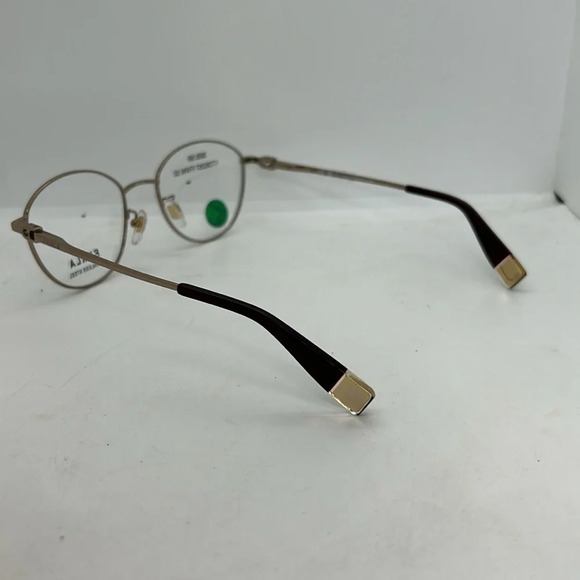 FURLA VFU757K Eyeglasses Frames RX-able Gold NWT - Picture 4 of 7